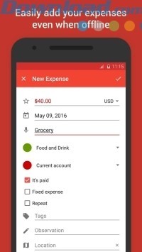 Sử dụng cả khi offline