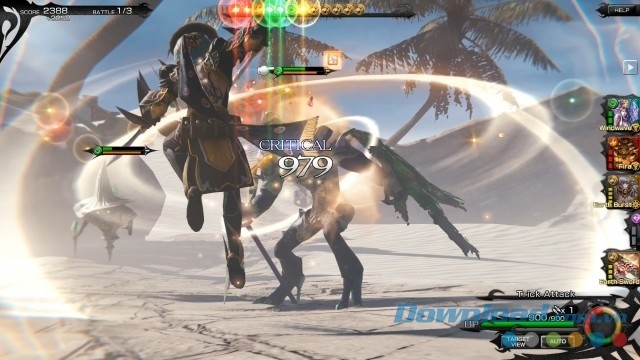 Tham gia vào các trận chiến kinh điển trong game nhập vai miễn phí MOBIUS FINAL FANTASY cho máy tính