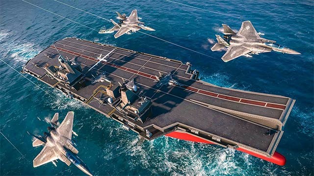 Modern Warships kết hợp giữa chiến tranh trên biển và bắn máy bay chân thực