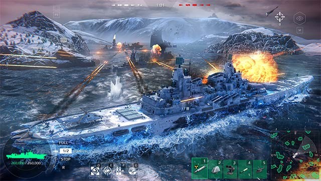 Hòa mình vào cuộc chiến hủy diệt quy mô khủng của Modern Warships Free