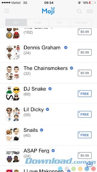 Tải gói Emoji miễn phí