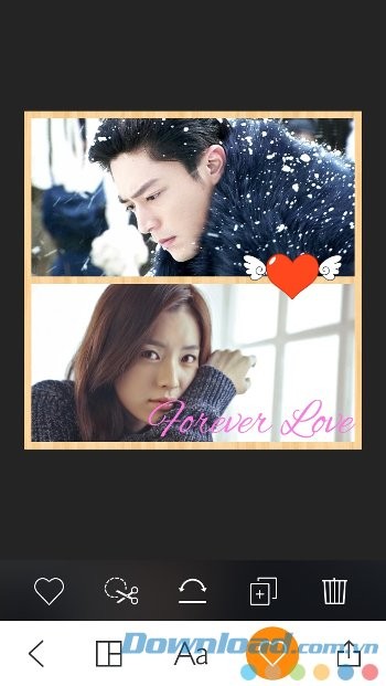 Ghép ảnh với bố cục độc đáo