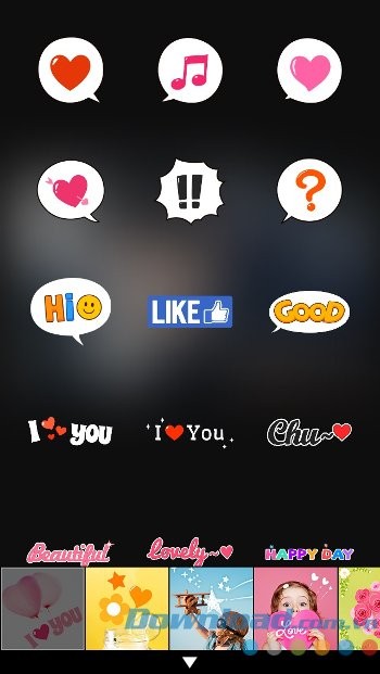 Trang trí ảnh bằng sticker