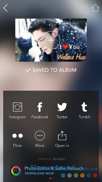 Chia sẻ ảnh trên SNS