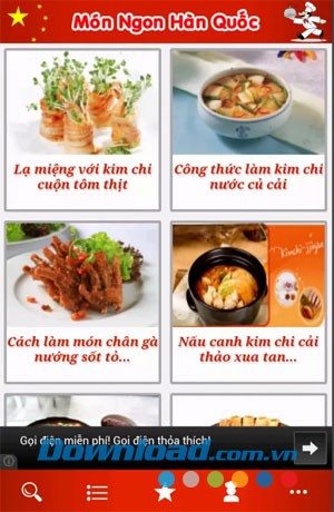 Món ngon Hàn Quốc for Android