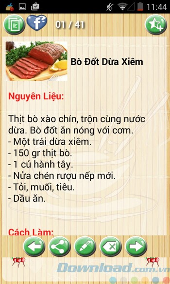 Chi tiết món ăn