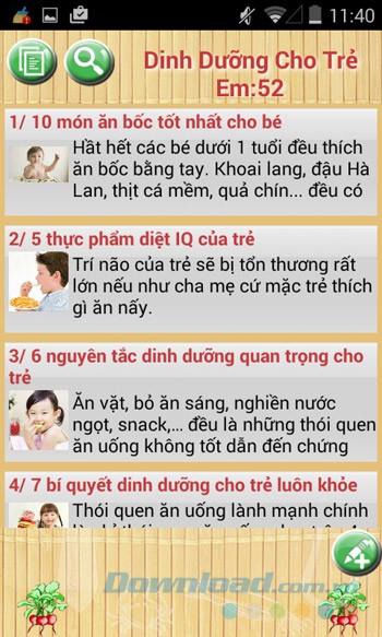 Dinh dưỡng cho trẻ em