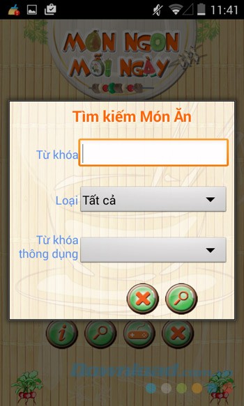Tìm kiếm món ăn