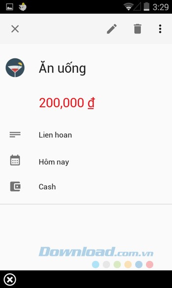 Chi tiết chi tiêu