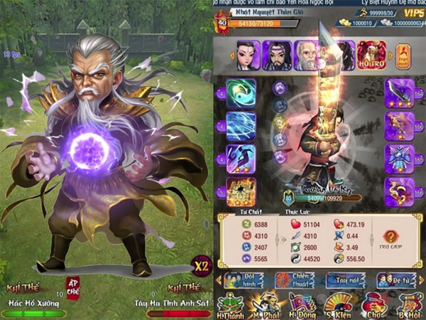 Chơi game Mộng Võ Lâm