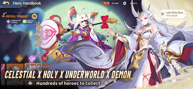 Hé lộ bí mật của bốn phe Celestial, Holy, Underworld, và Demon trong game Monkey King: Arena of Heroes