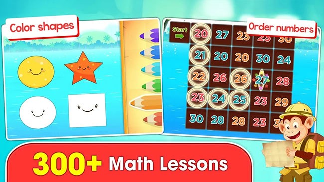 Ứng dụng học Toán tiếng Anh cho trẻ dưới 8 tuổi