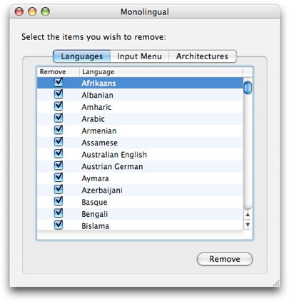 Monolingual for Mac