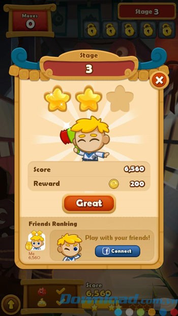 Đạt 3 sao trong game Monster Busters: Link Flash