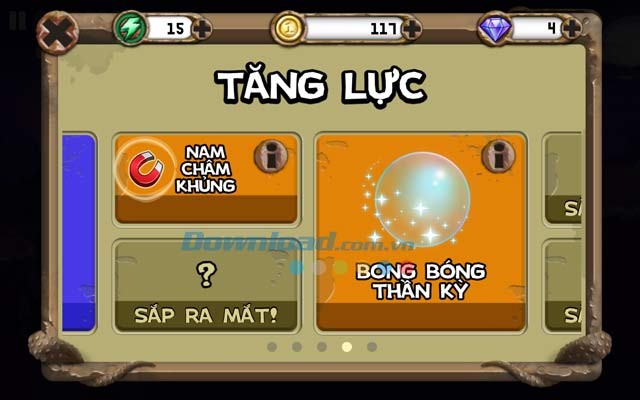 Hệ thống nâng cấp trong Monster Dash