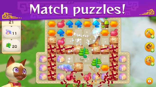 Nhiều câu đố match-3 vui nhộn và thách thức