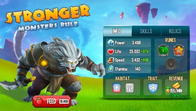 Thu thật quái vật mạnh hơn trong Monster Legends cho Android