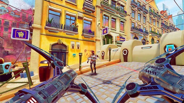 Mở khóa hàng loạt vũ khí cận chiến và tầm xa trong khi chơi Monster Showdown VR