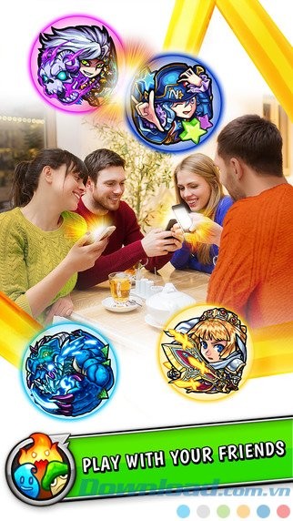 Chơi game phối hợp giữa 4 người