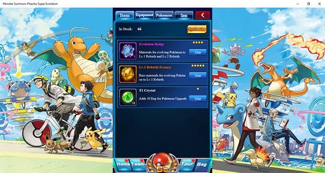 Game Monster Summon: Pikachu Super Evolution