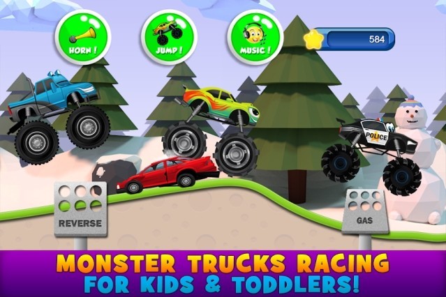 Monster Trucks Kids Racing là trò chơi đua xe vui nhộn dành cho trẻ em