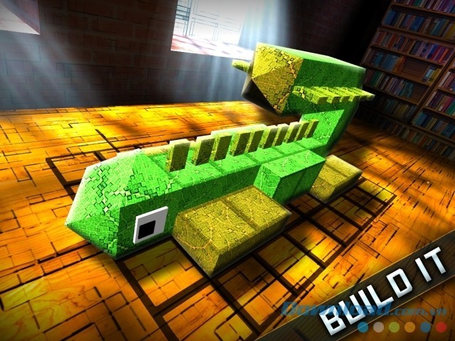 Thiết kế quái vật từ các khối hình khác nhau