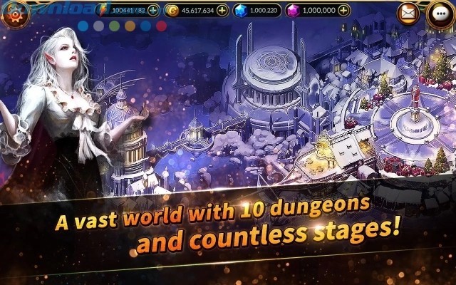 Một thế giới rộng lớn với 10 dungeon và vô số stage