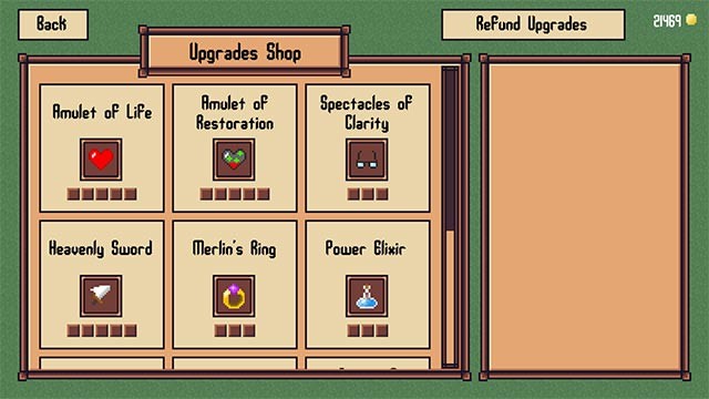 Hạ gục kẻ thù, thu thập vàng để mở khóa các gói nâng cấp, vũ khí, item mới trong game Monsterlands