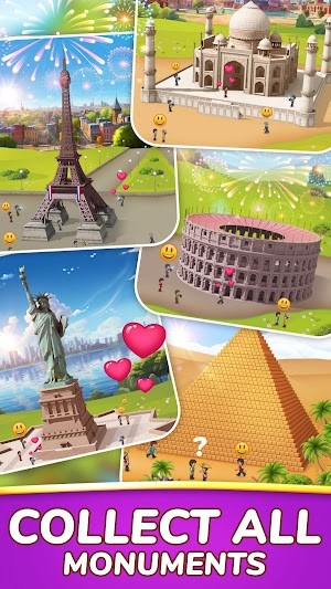 Thu thập nhiều kỳ quan nổi tiếng