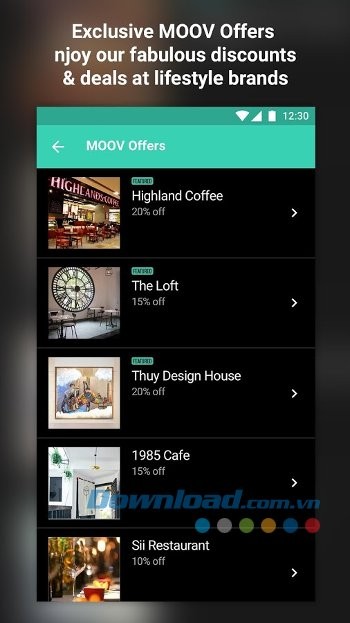 Nhận ưu đãi độc quyền khi là thành viên của MOOV