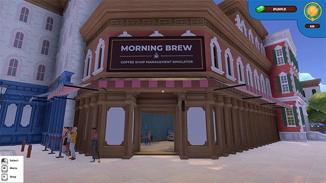 Quản lý nhà hàng Ý giữa ngôi làng cổ kính với Morning Brew: Coffee Shop Management Simulator