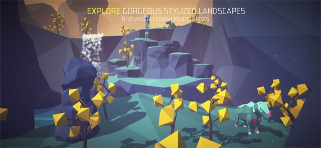 Khám phá không gian bao la được xây dựng với đồ họa phong cách Low-Poly độc đáo