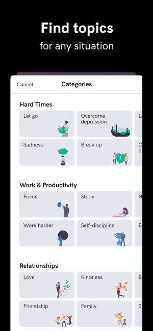 Vô số chủ đề khác nhau