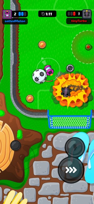 Motorball là một game lái xe đá bóng độc đáo, vui nhộn