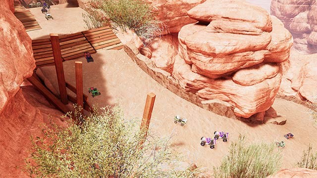 Vượt qua chướng ngại vật, leo dốc và tụt dốc để vượt xa đối thủ, cán đích đầu tiên