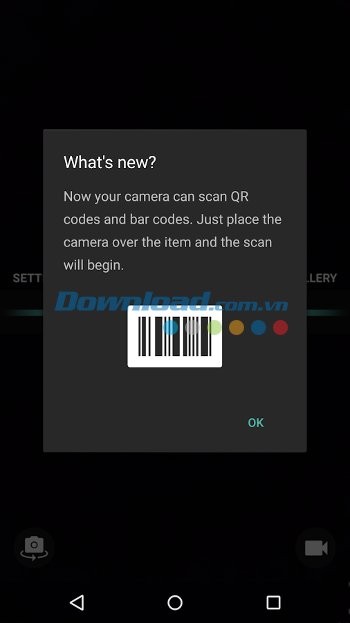 Sử dụng camera để quét mã vạch với Motorola Camera cho Android