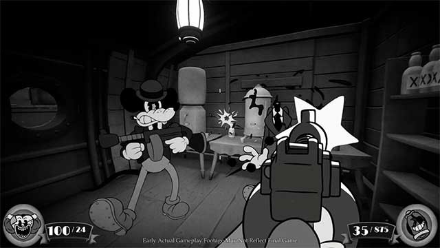 Mouse là game FPS gay cấn với đồ họa đen trắng phong cách Disney hoài cổ