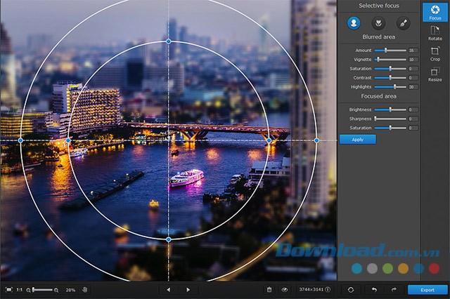 Ứng dụng Movavi Photo Focus giúp làm mờ ảnh nghệ thuật trên máy tính