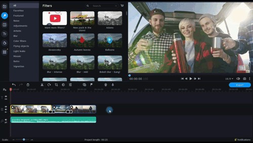 Sử dụng preset Pan & Zoom để thao tác tự động
