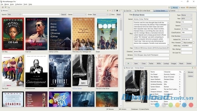 Phần mềm xem phim tốt nhất hiện nay MovieManager Pro