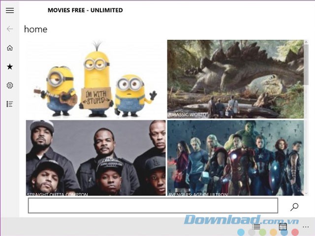 Giao diện Movies Free - Unlimited