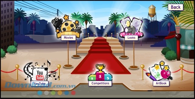 Khu vực sáng tạo trong game MovieStarPlanet