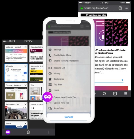 Firefox đảm bảo tính riêng tư của bạn