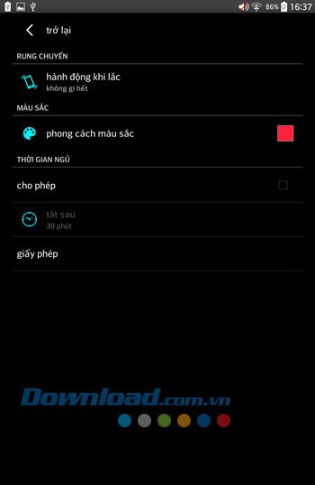Các thiết lập cơ bản của MP3 Player by Maxound