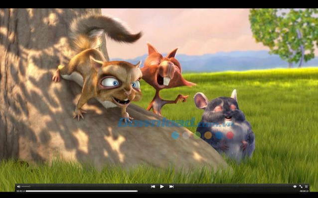 Giao diện phát nhạc của MPlayerX