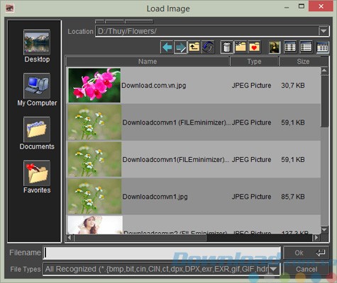 Mở tập tin trong mrViewer