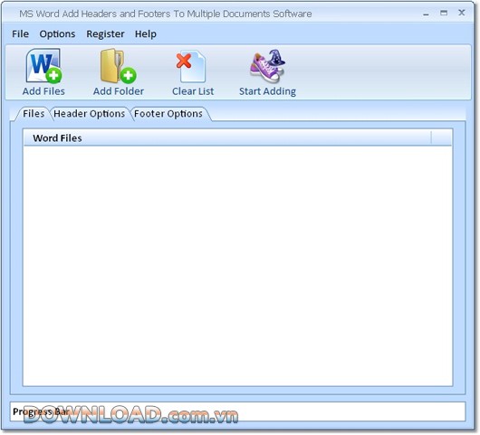 MS Word Add Headers and Footers To Multiple Documents Software