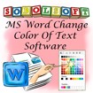 MS Word Change Text Color Software 7.0 - Hướng dẫn đổi màu chữ trong Word