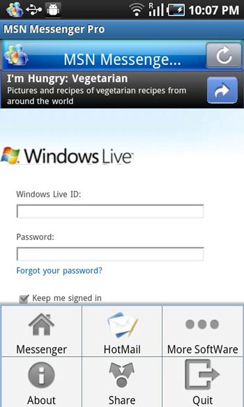 MSN Mobile Pro Messenger For Android