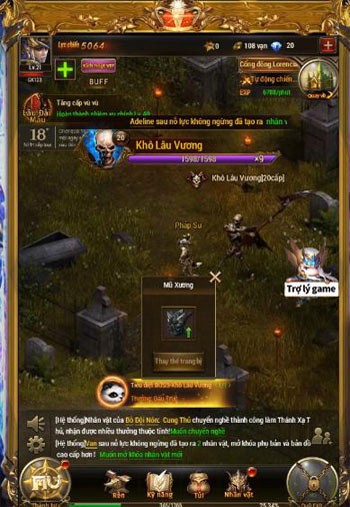 Giao diện game MU Đại Thiên Sứ H5